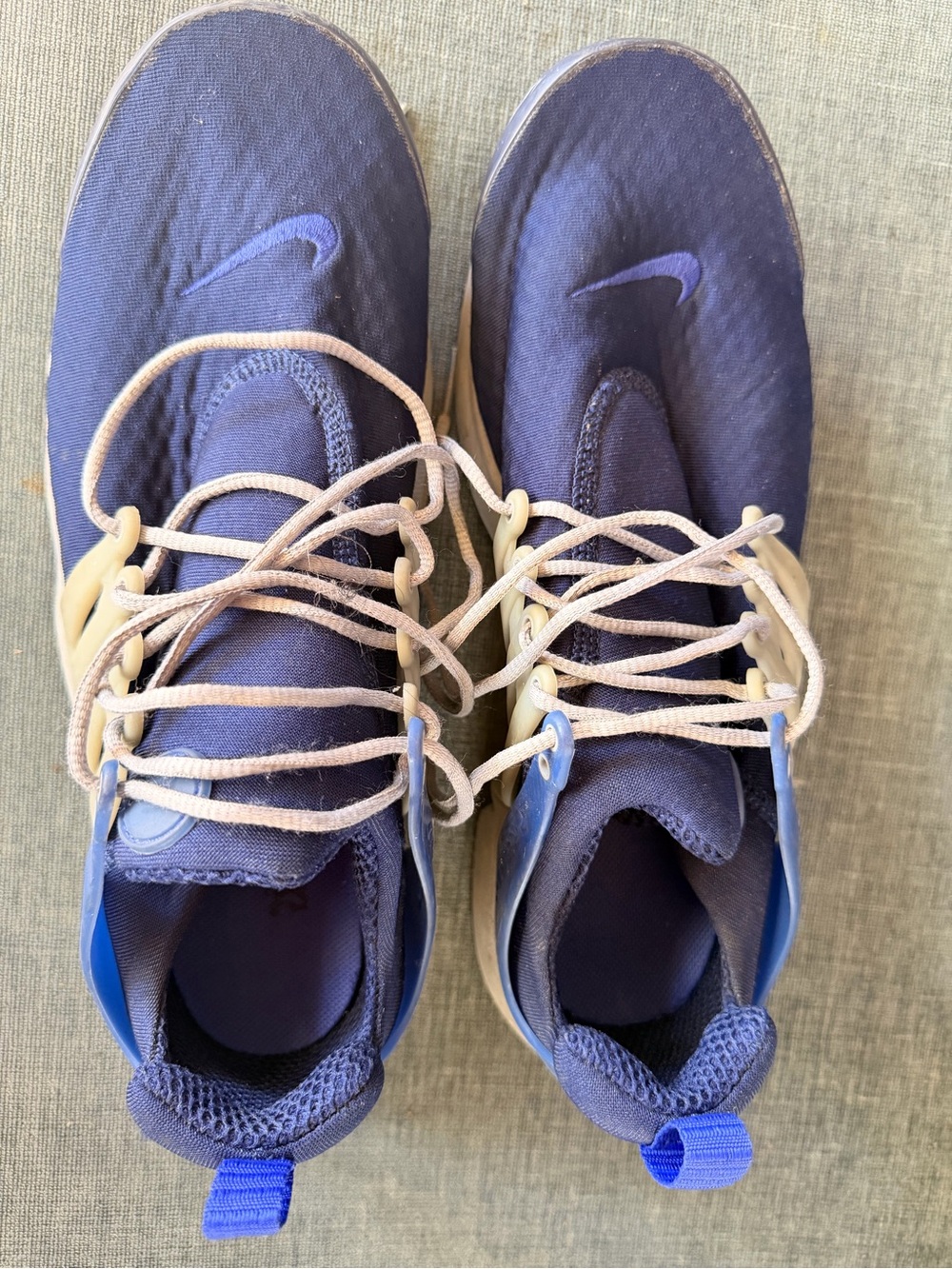 Nike Navy and Tan Kids' Sneakers